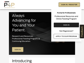 'purinaforprofessionals.com' screenshot