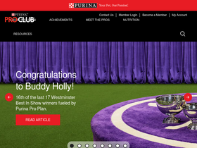 'purinaproclub.com' screenshot