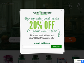 'purityproducts.com' screenshot