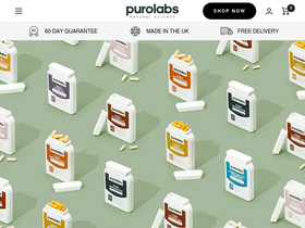 'purolabs.com' screenshot