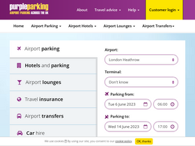 'purpleparking.com' screenshot