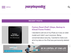 'purplepedia.com' screenshot