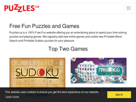 'puzzles.ca' screenshot