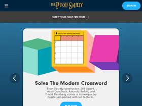 'puzzlesociety.com' screenshot