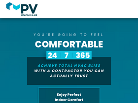 'pvhvac.com' screenshot
