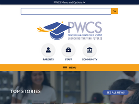 'pwcs.edu' screenshot