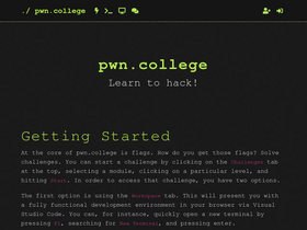 'pwn.college' screenshot