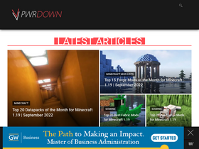 'pwrdown.com' screenshot