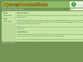 'pycosites.com' screenshot