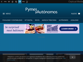 'pymesyautonomos.com' screenshot