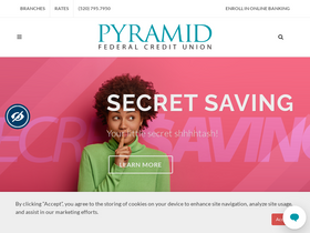 'pyramidfcu.com' screenshot