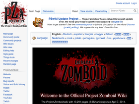 'pzwiki.net' screenshot