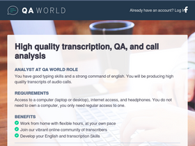 'qa-world.com' screenshot
