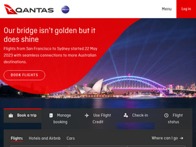 'qantas.com' screenshot