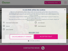 'qarson.fr' screenshot