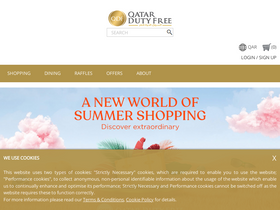 'qatardutyfree.com' screenshot