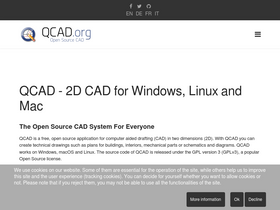 'qcad.org' screenshot