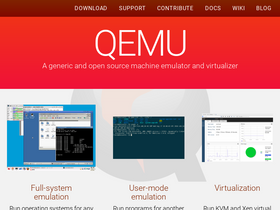 'qemu.org' screenshot