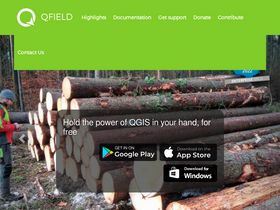 'qfield.org' screenshot