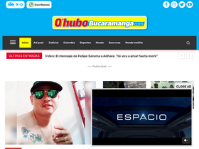 'qhubobucaramanga.com' screenshot