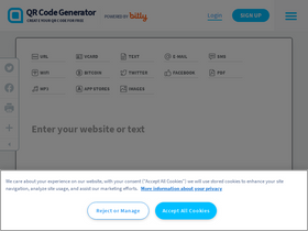 'qr-code-generator.com' screenshot