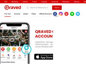 'qraved.com' screenshot
