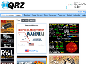 'qrz.com' screenshot