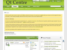 'qtcentre.org' screenshot