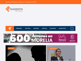 'quadratin.com.mx' screenshot