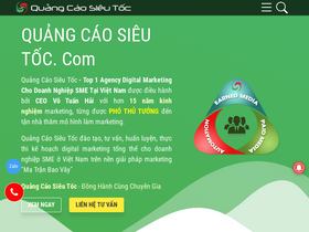 'quangcaosieutoc.com' screenshot