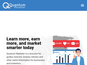 'quantummarketer.com' screenshot