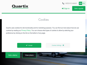 'quartix.com' screenshot