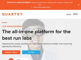 'quartzy.com' screenshot