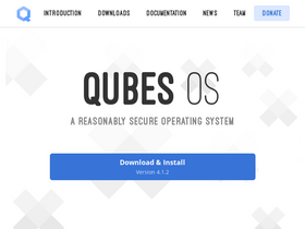 'qubes-os.org' screenshot