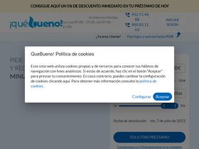 'quebueno.es' screenshot