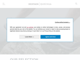 'quechua.com' screenshot