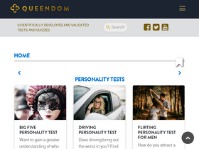 'queendom.com' screenshot