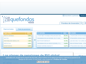'quefondos.com' screenshot