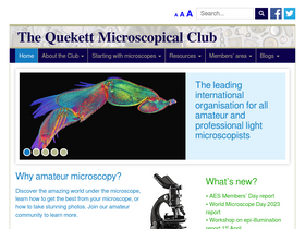 'quekett.org' screenshot