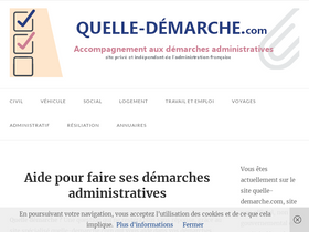 'quelle-demarche.com' screenshot