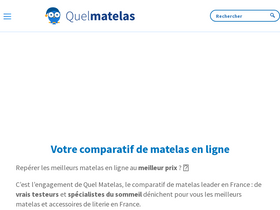 'quelmatelas.fr' screenshot