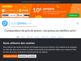 'quelpneu.com' screenshot