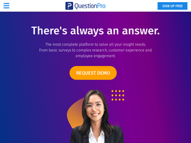 'questionpro.com' screenshot
