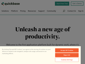'quickbase.com' screenshot