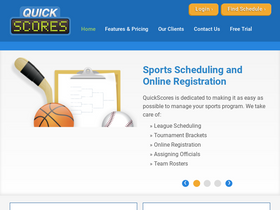 'quickscores.com' screenshot