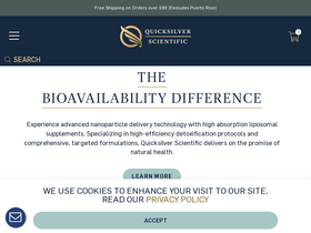 'quicksilverscientific.com' screenshot