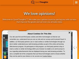 'quickthoughtsapp.com' screenshot