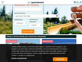 'quierohotel.com' screenshot