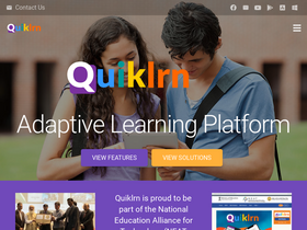 'quiklrn.com' screenshot