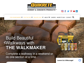 'quikrete.com' screenshot